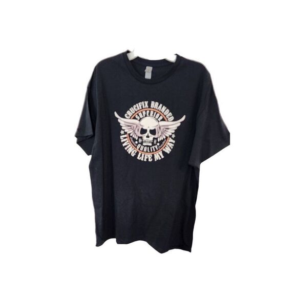 NWOT, Crucifix XL Unisex T Shirt Black - Picture 1 of 5